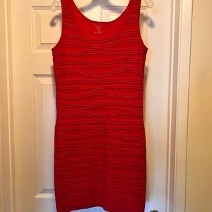 Love Chesley Red Sleeveless Dress Size M/L Preowned RN#6192